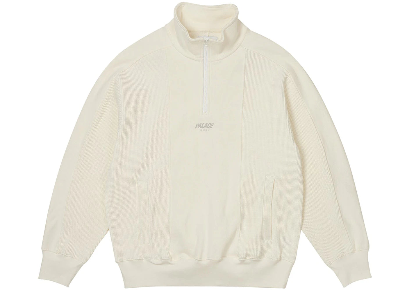 Palace Waffle On 1/4 Zip White