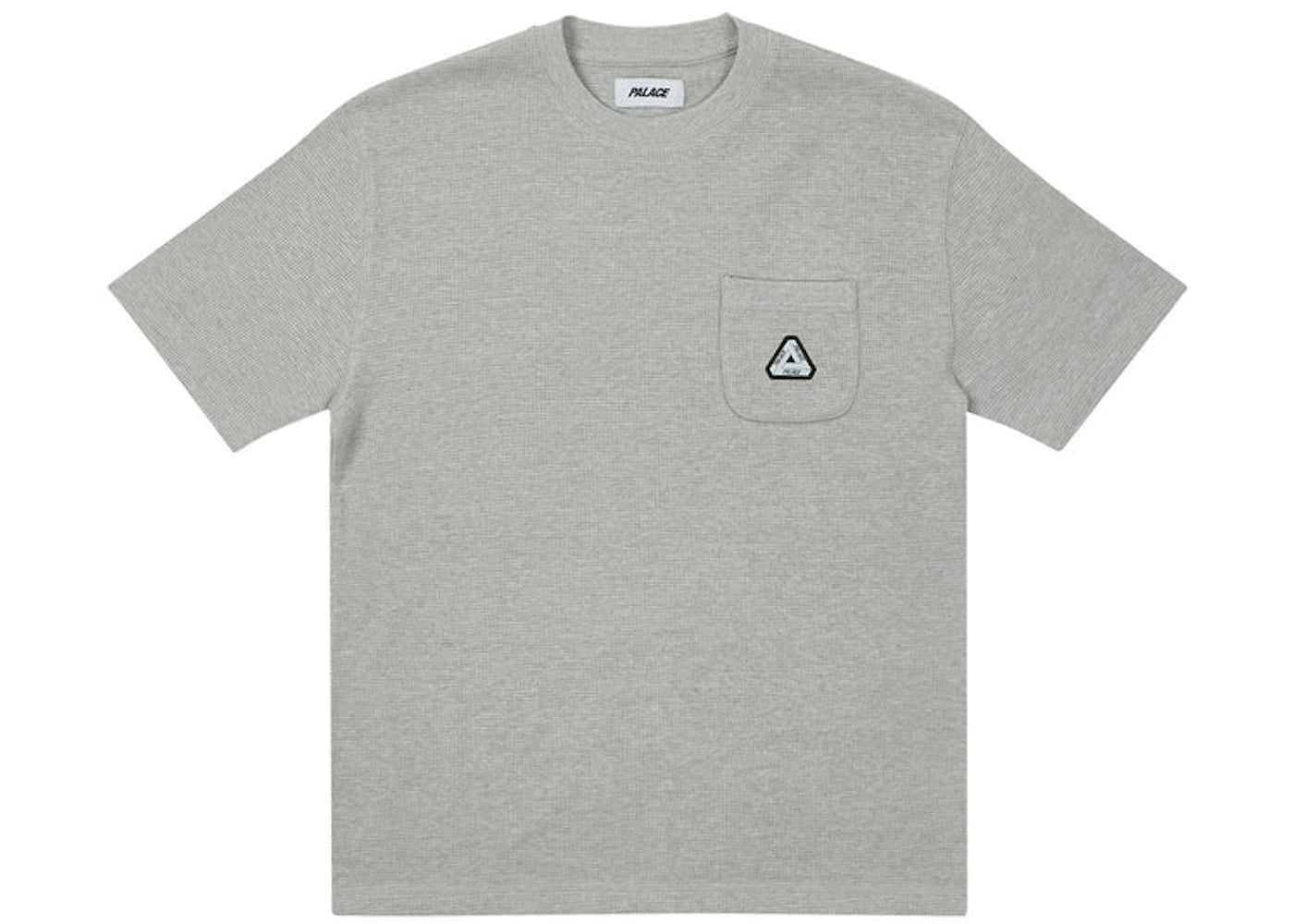 Palace Waffle Overlock T-shirt Grey Marl