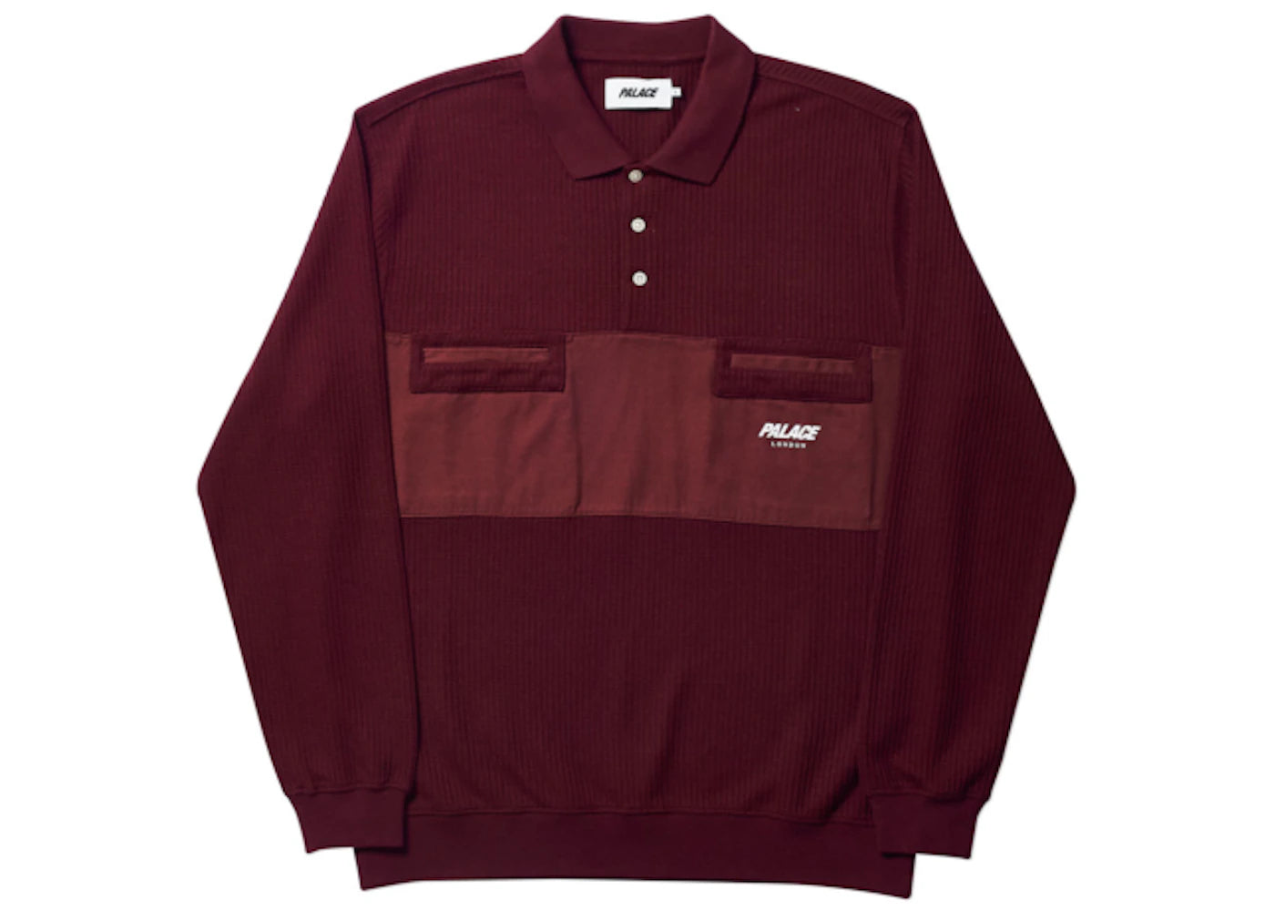 Palace Waffle on Polo Burgundy