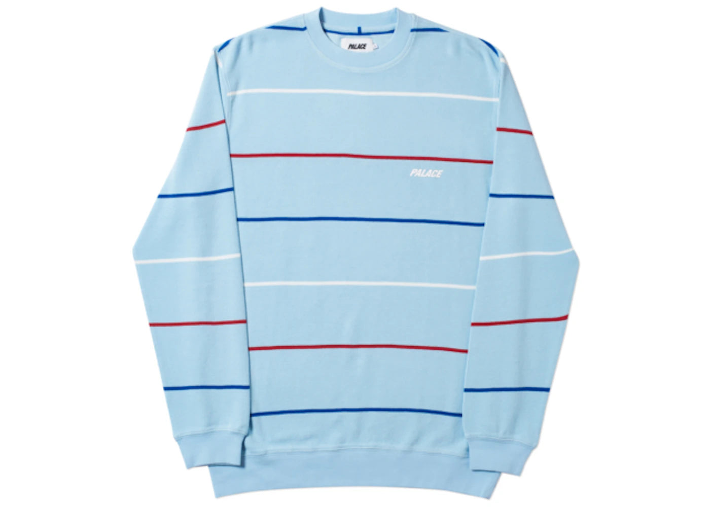 Palace Waffler Stripe Crew Sky