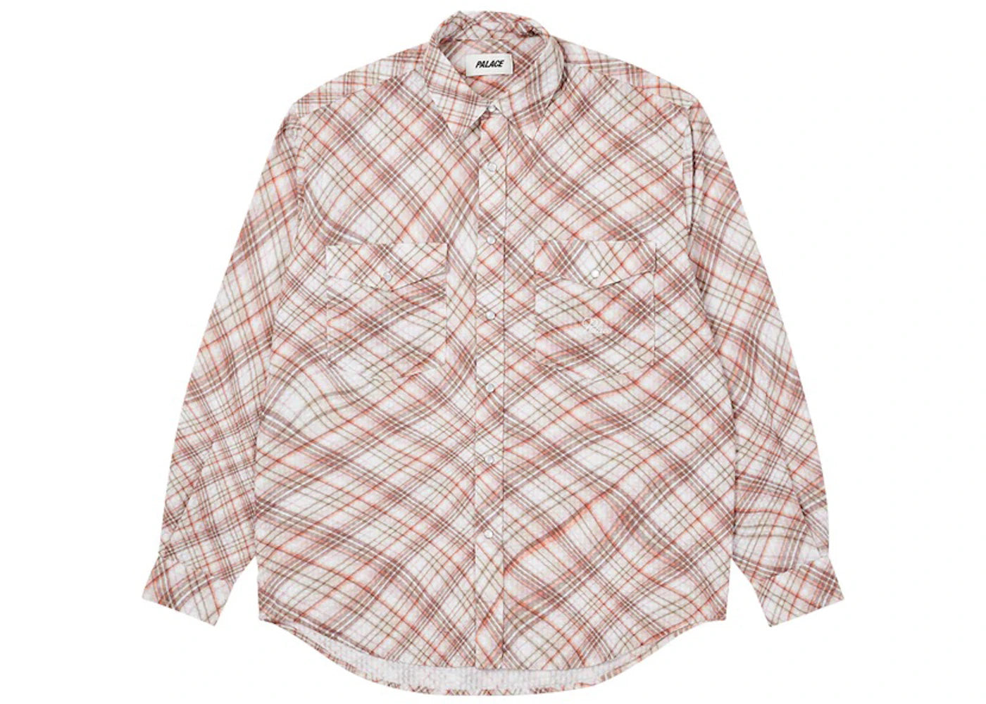 Palace Warp Check Shirt Red