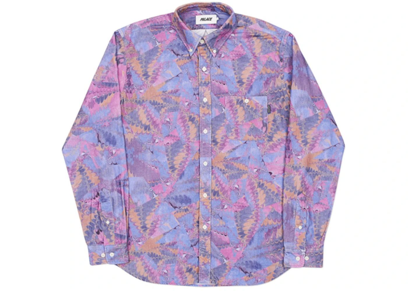 Palace Warp Pattern Shirt Purple