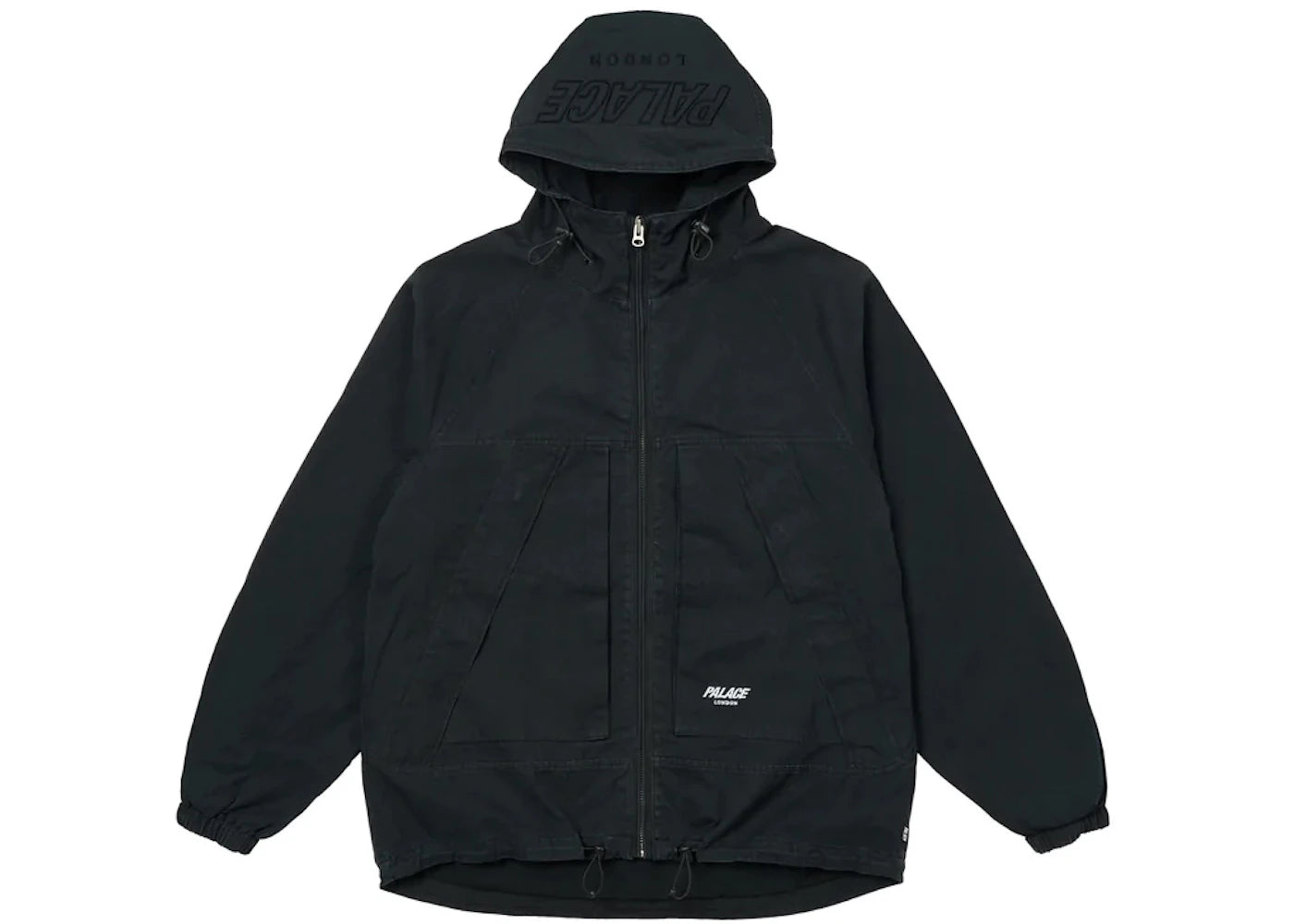 Palace Washed Cotton Jacket Black