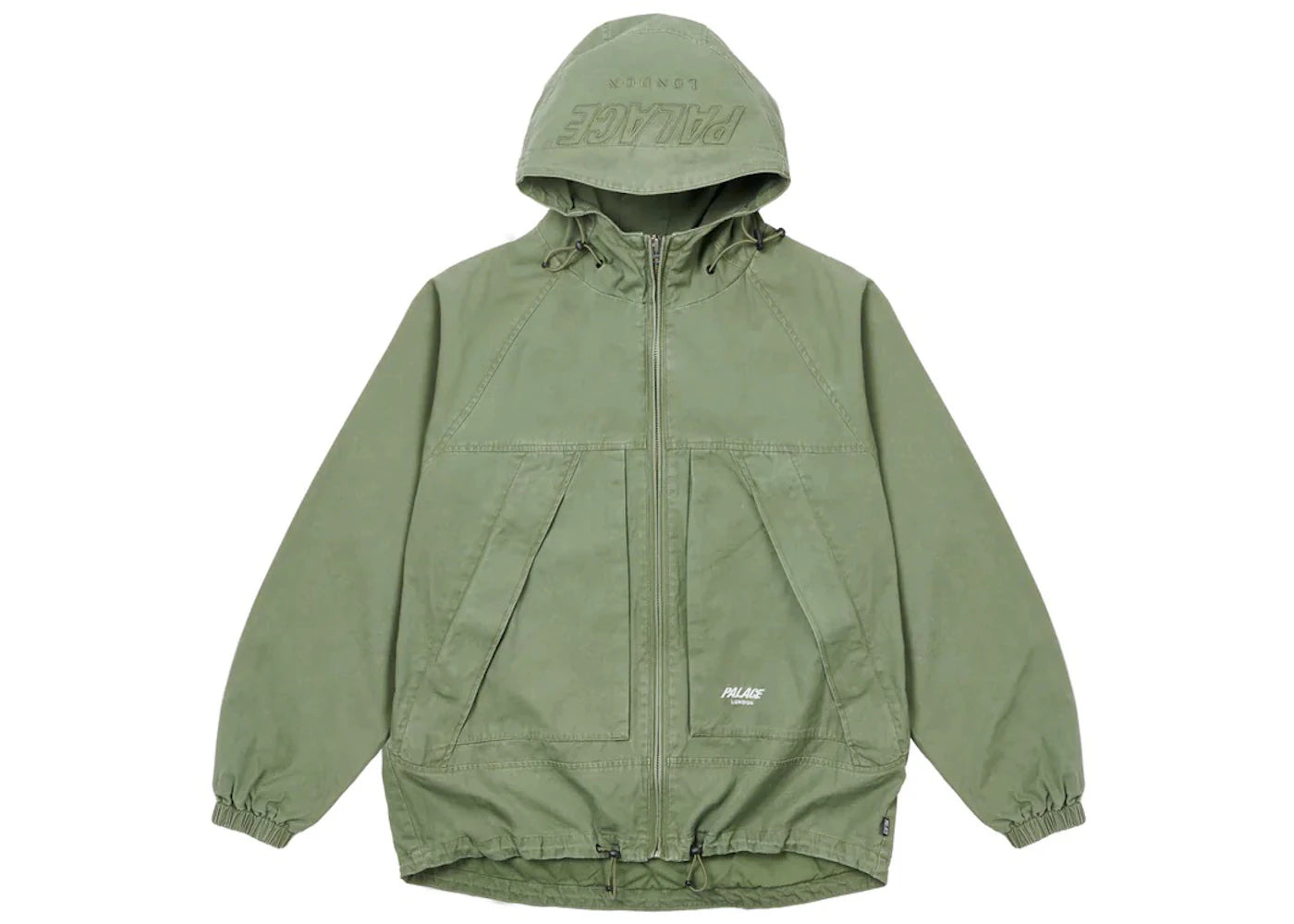 Palace Washed Cotton Jacket Olive