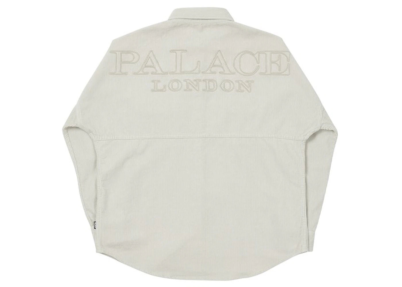 Palace Washed Drop Shoulder Cord Shirt White