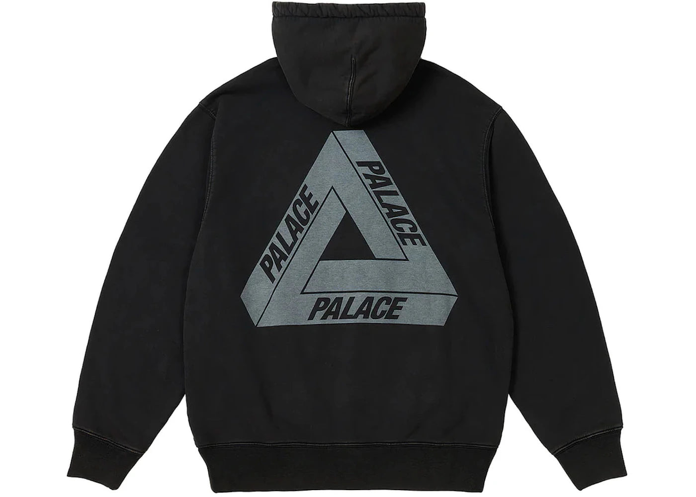 Palace Washed Out Tri-Ferg Hood Black