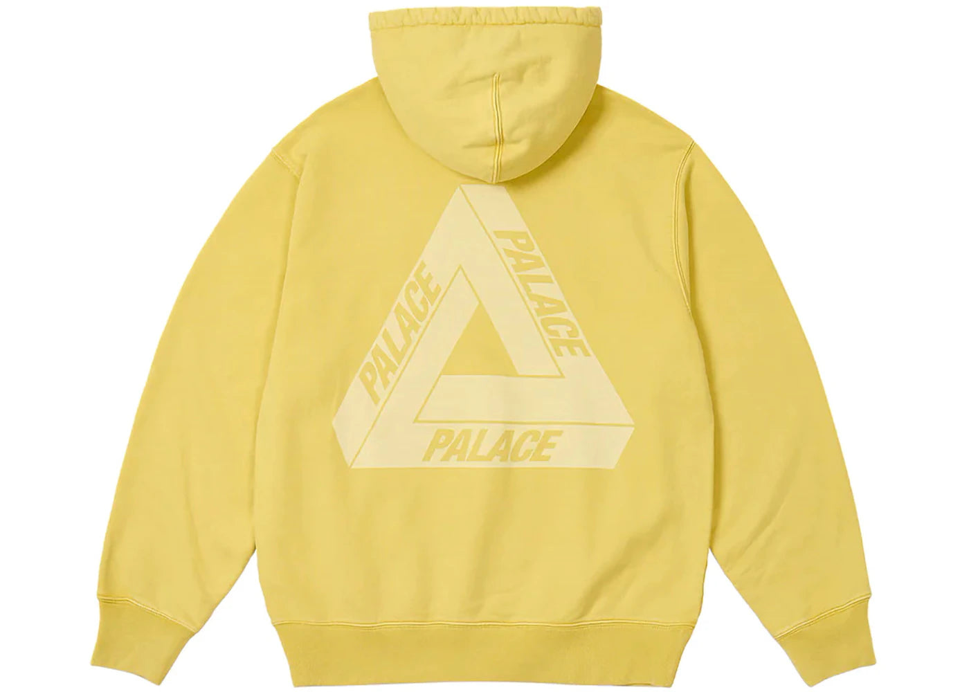 Palace Washed Out Tri-Ferg Hood Yellow