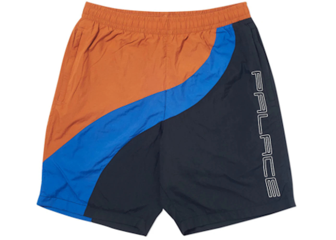 Palace Wave Runner Shell Shorts Black/Blue/Orange