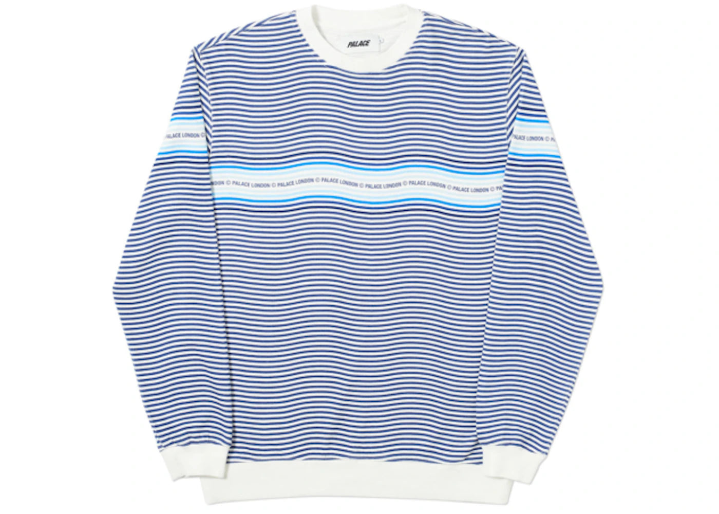 Palace Wavey Stripe Crew Navy