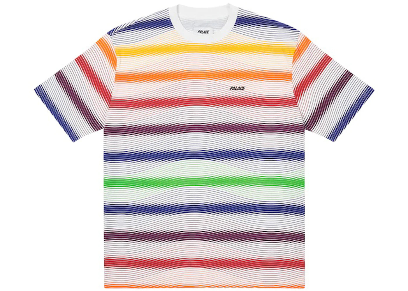 Palace Wavey Stripe T-shirt White