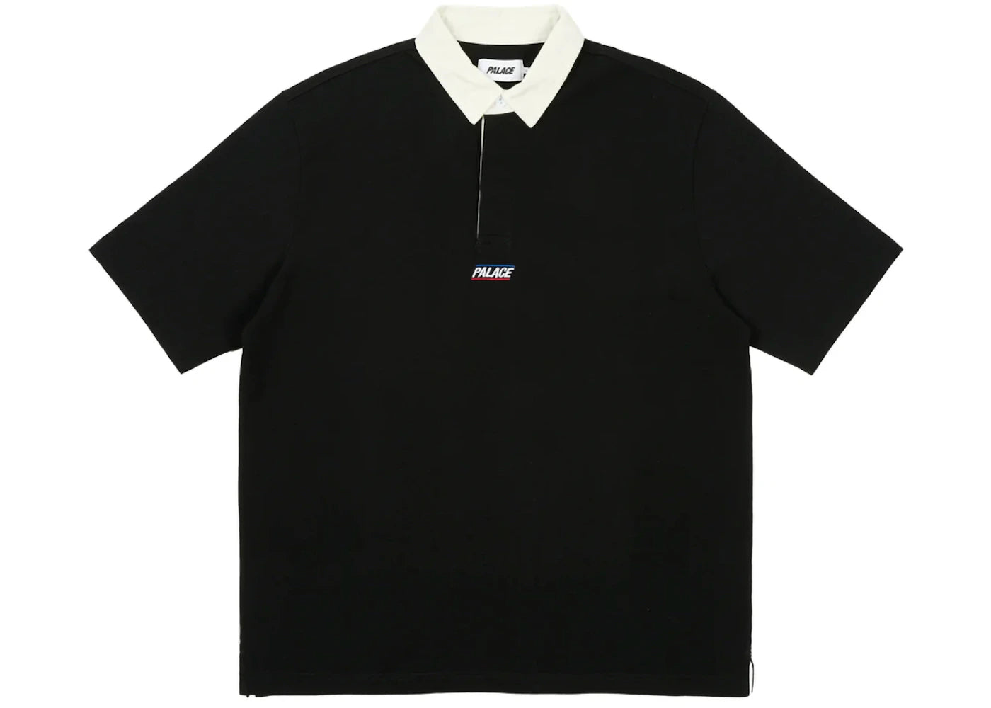 Palace Wide Rugby Polo Black