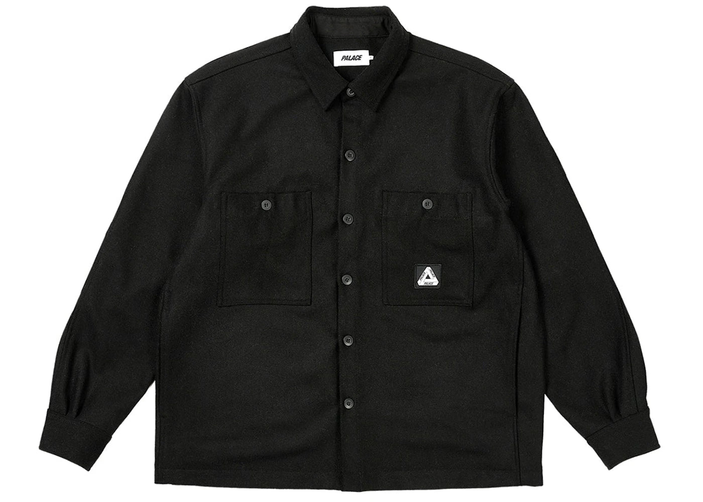 Palace Wool Shirt Jacket Black