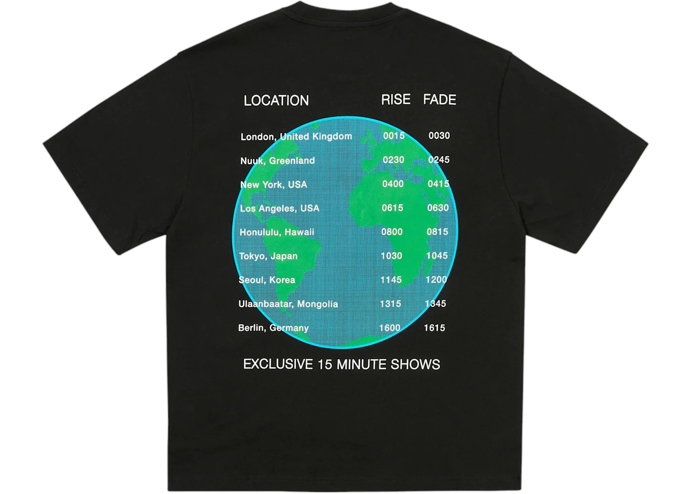 Palace World Tour T-Shirt (SS25) Black