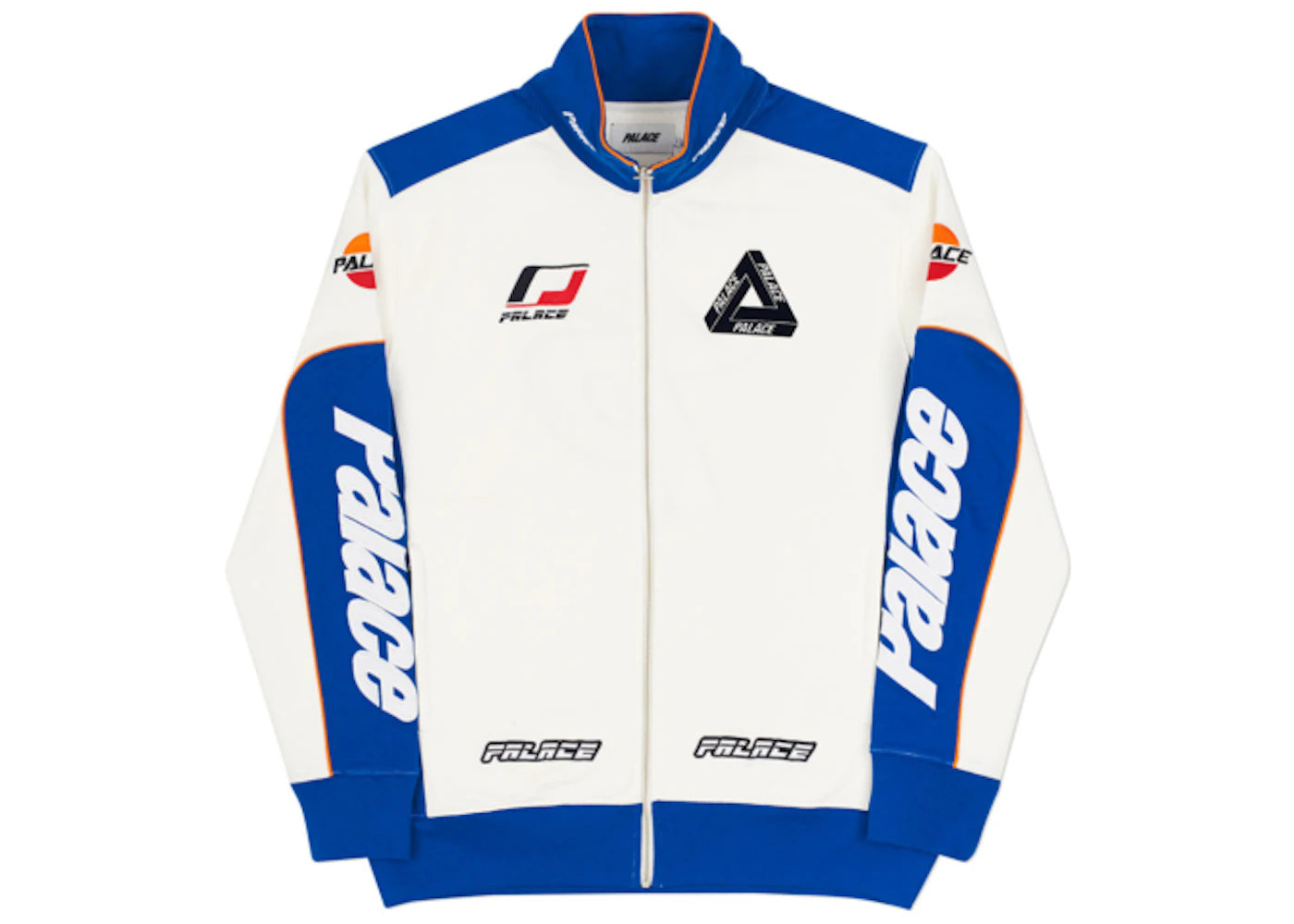 Palace Yaman Track Top White/Blue