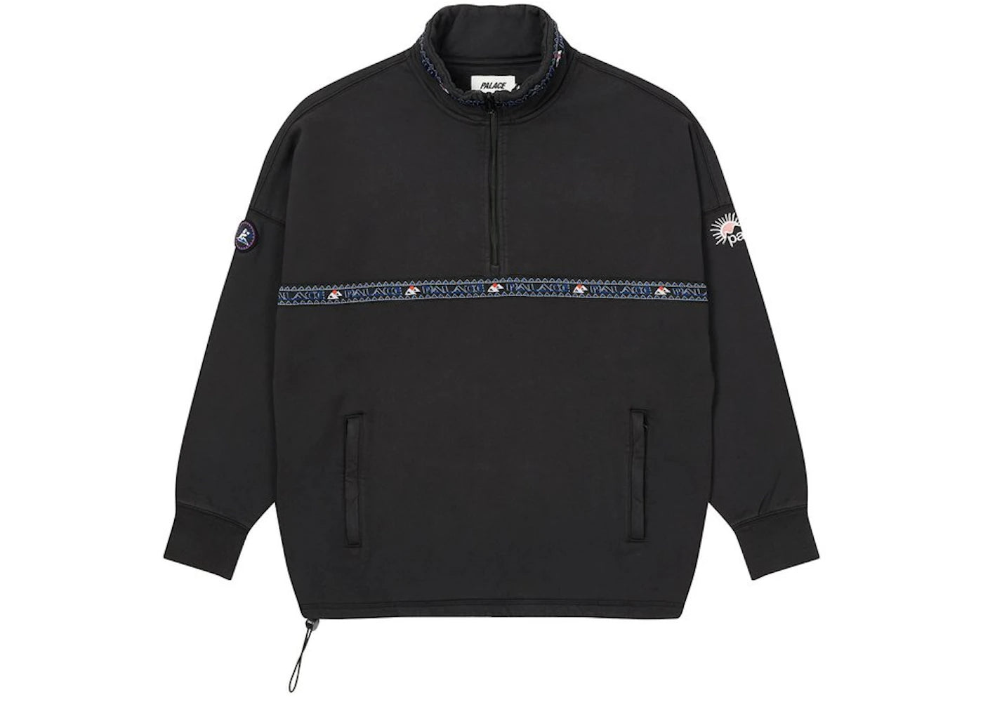 Palace Zen Half Zip Black