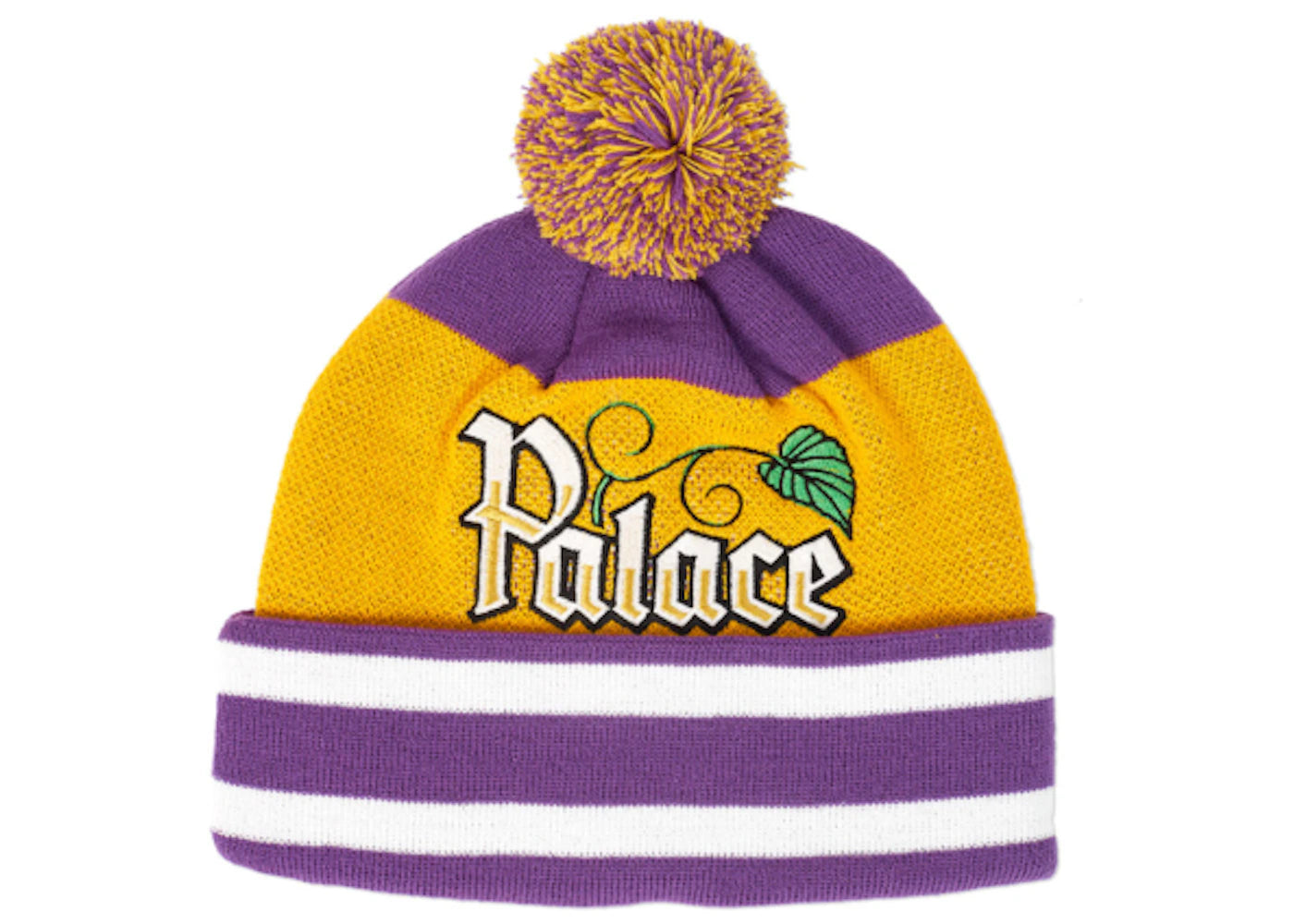 Palace Zero Zero Beanie Purple/Yellow