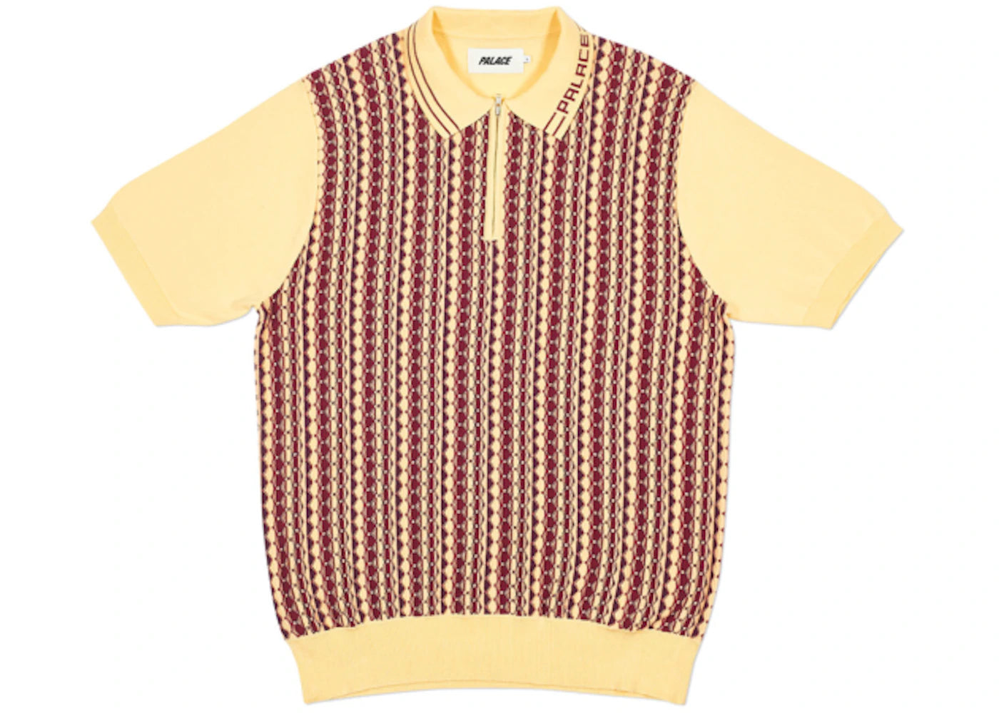 Palace Zip Knit Peach/Red