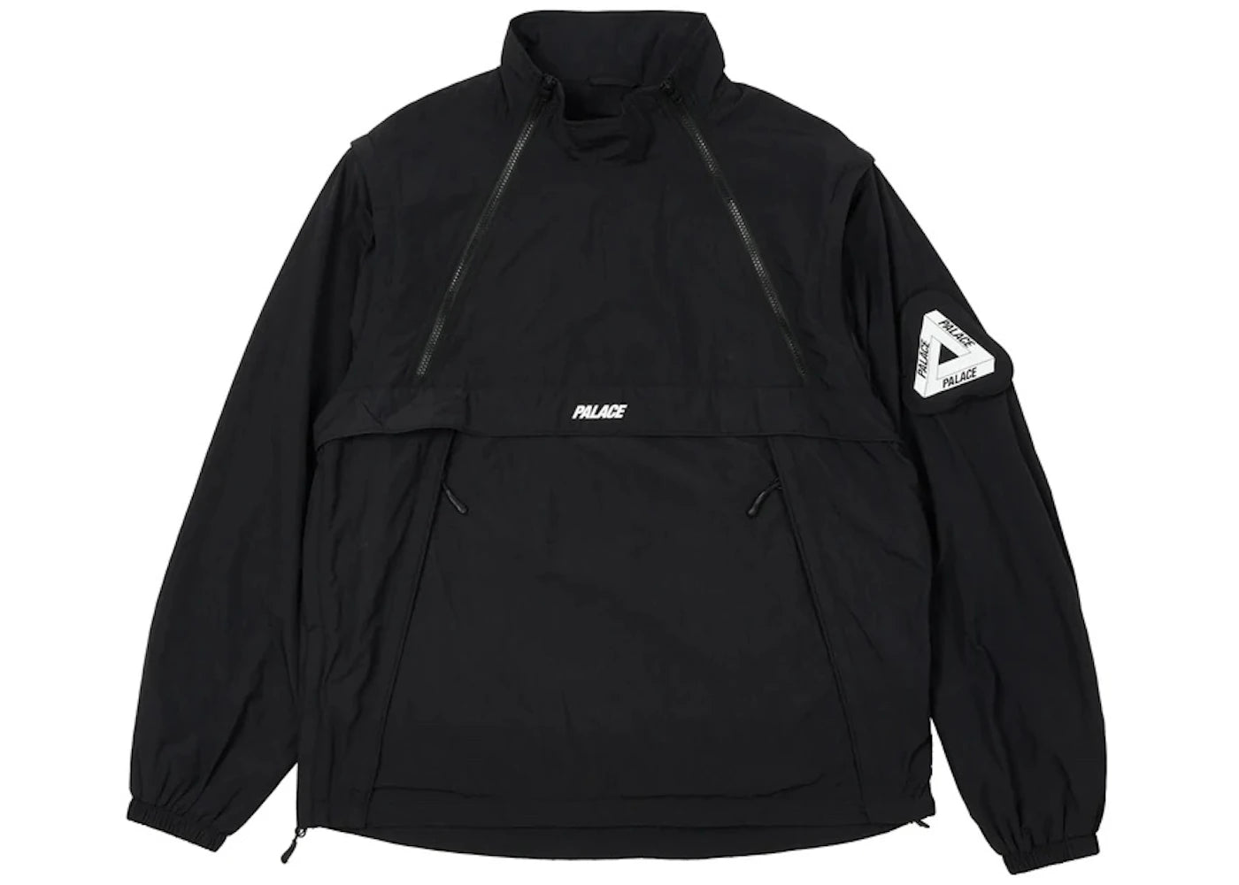 Palace Zip Off Gilet Jacket Black