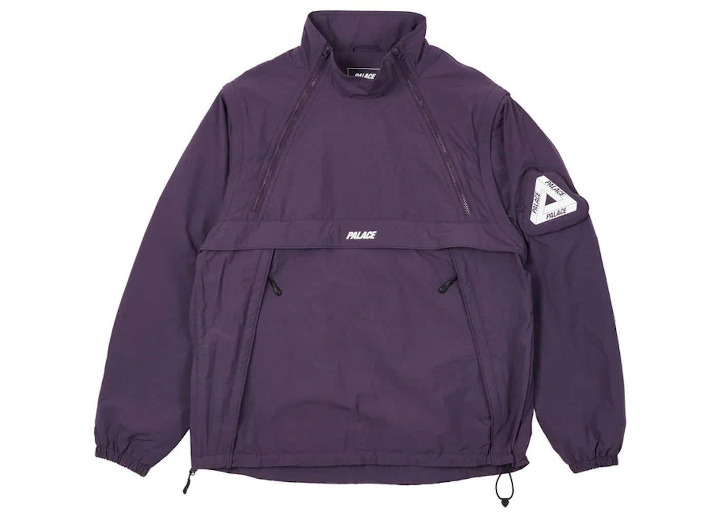 Palace Zip Off Gilet Jacket Purple