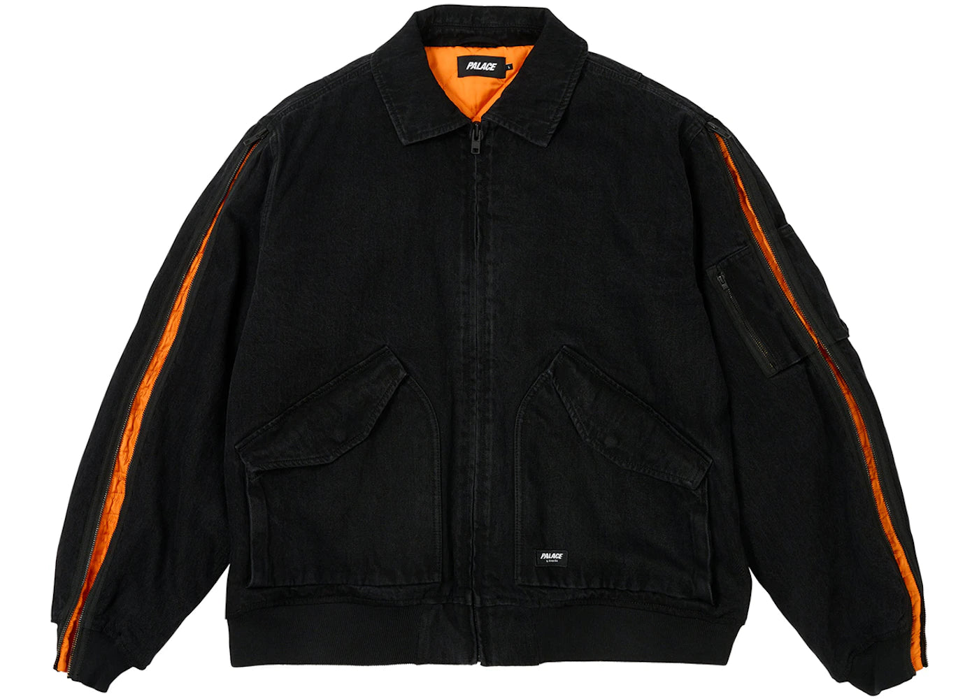 Palace Zipped MA-1 Bomber Jacket Black