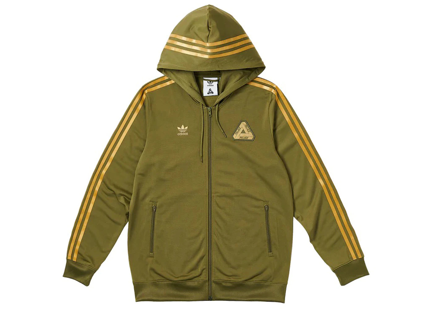 Palace adidas Hooded Firebird Track Top (SS23) Olive