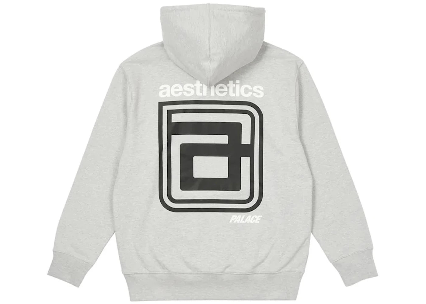 Palace x Aesthetics Hood Grey Marl