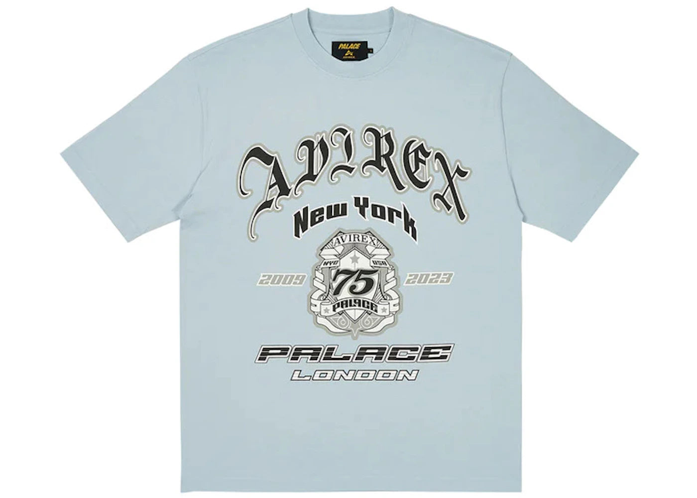 Palace x Avirex T-Shirt Chill Blue