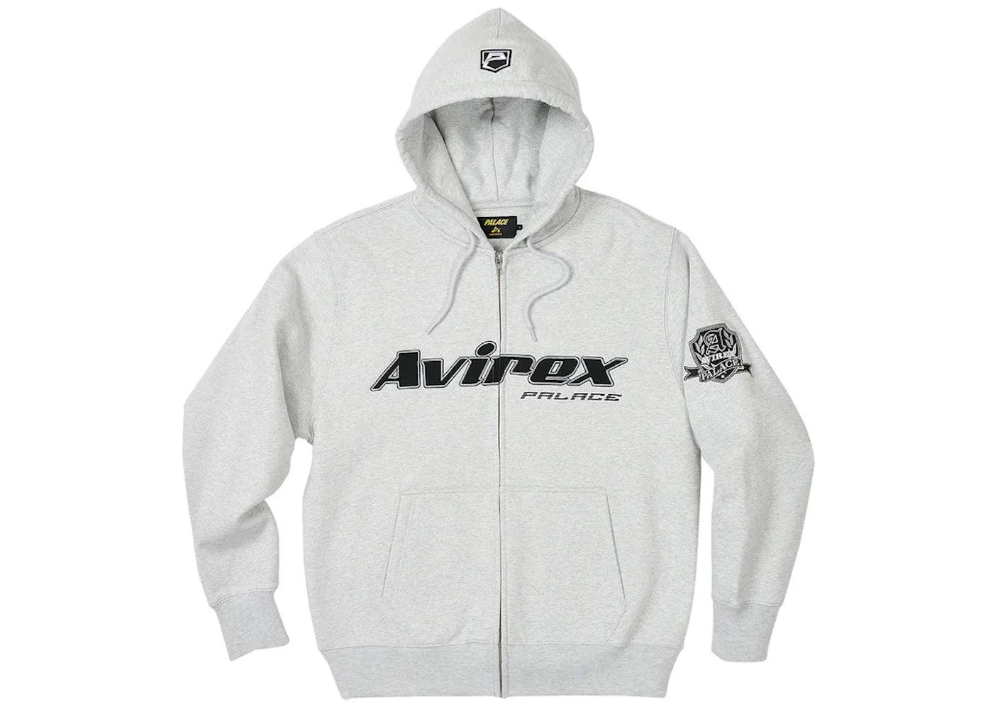 Palace x Avirex Zip Hood Grey Marl