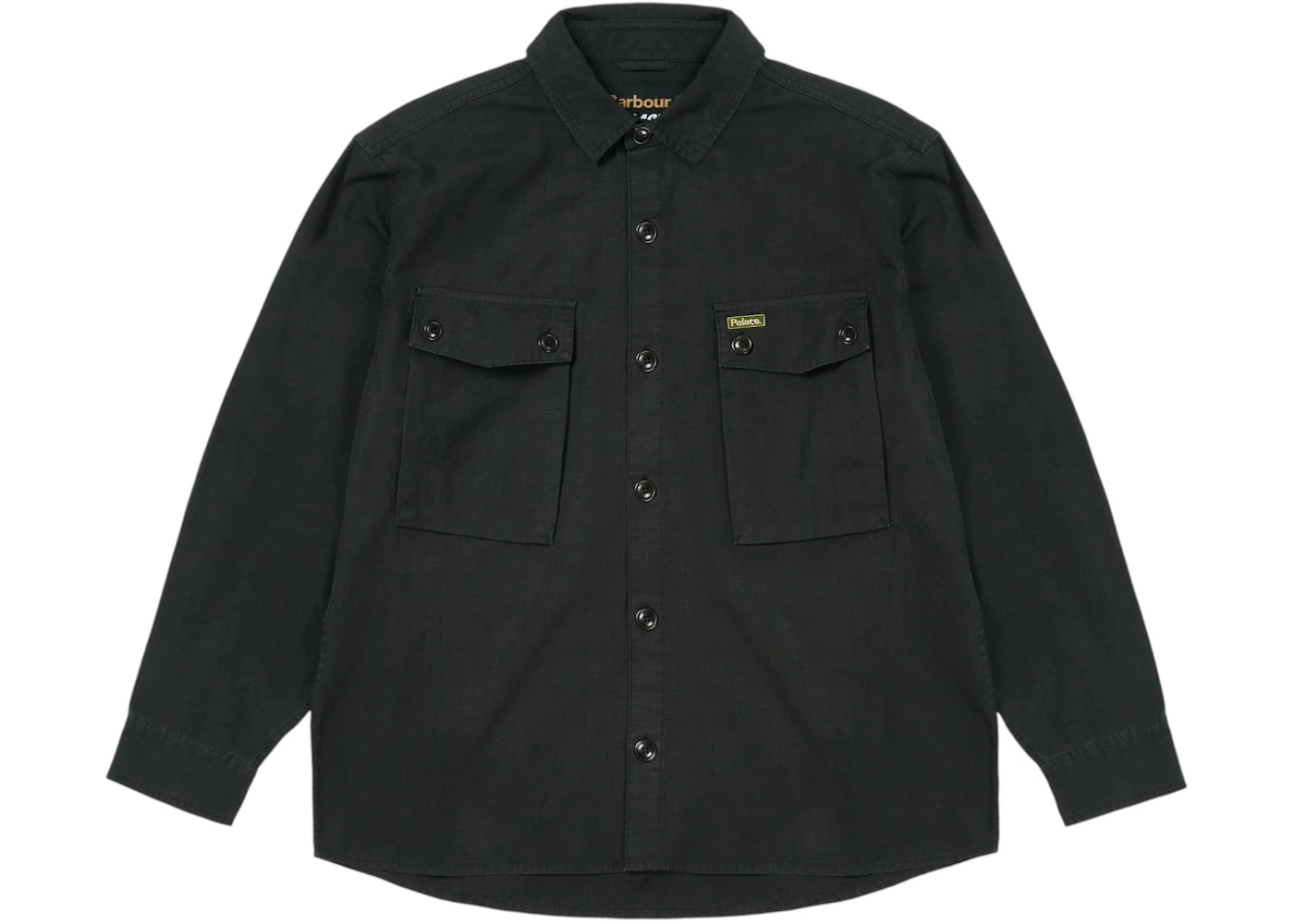 Palace x Barbour Officer Shirt Black