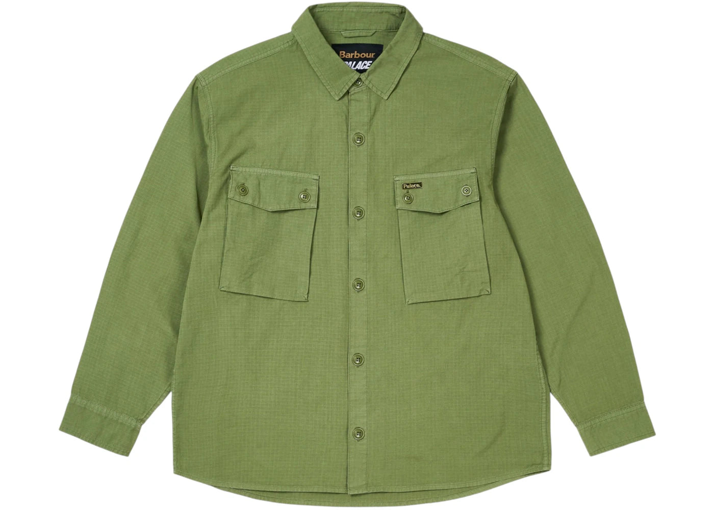 Palace x Barbour Officer Shirt Olivedrab