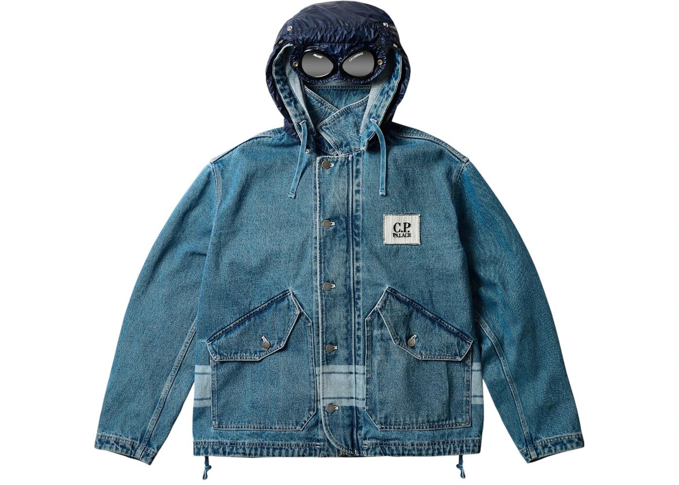 Palace x C.P. Company Denim 14 3/4Oz Goggle Jacket Denim