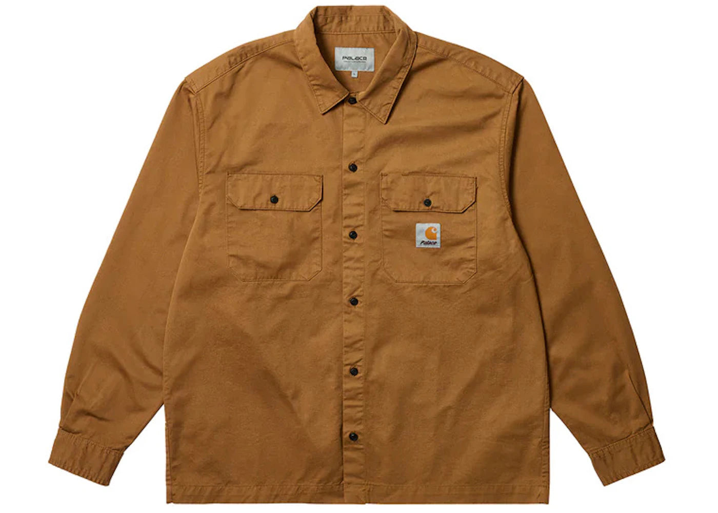Palace x Carhartt WIP Longsleeve Master Shirt Hamilton Brown