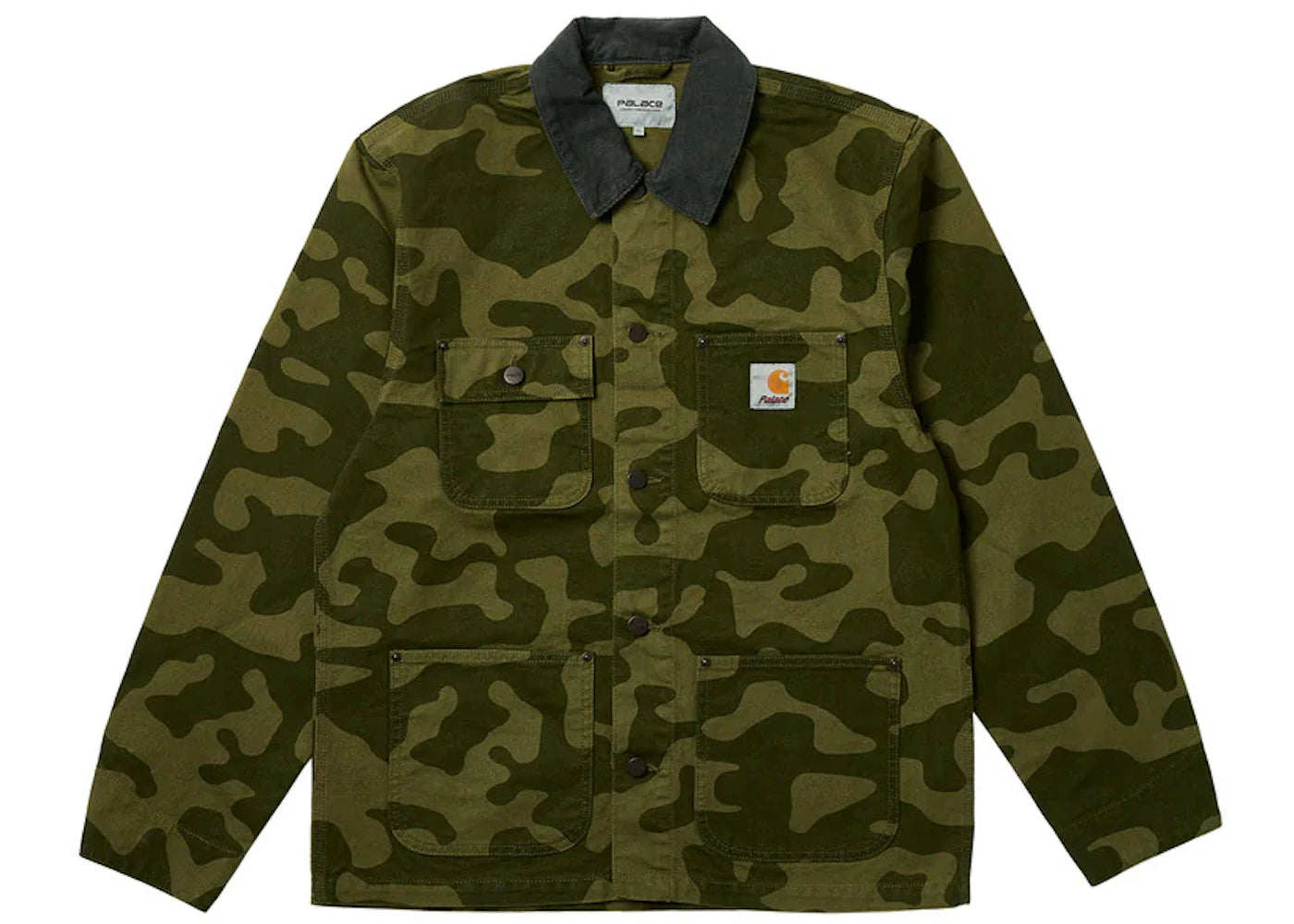 Palace x Carhartt WIP Michigan Coat Dollar Green Camo