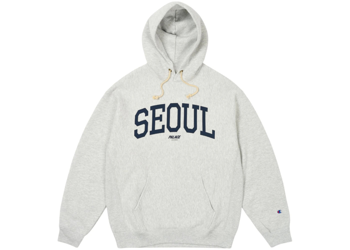 Palace x Champion Shop Seoul Hood Grey Marl