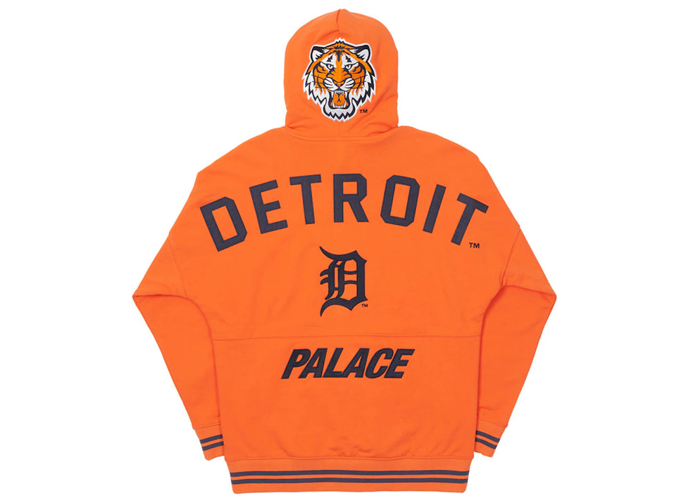 Palace x Detroit Tigers New Era Drop Shoulder Hood Orange