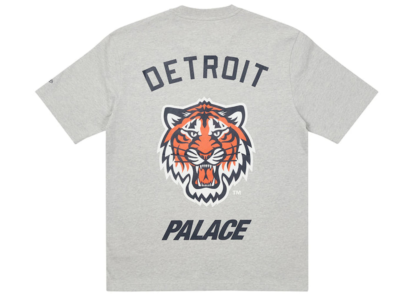 Palace x Detroit Tigers New Era T-shirt Grey Marl