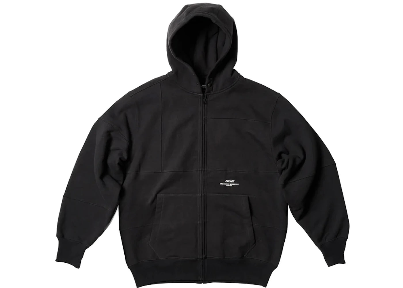 Palace x Engineered Garments Heavy Patchwork Zip Hood Black