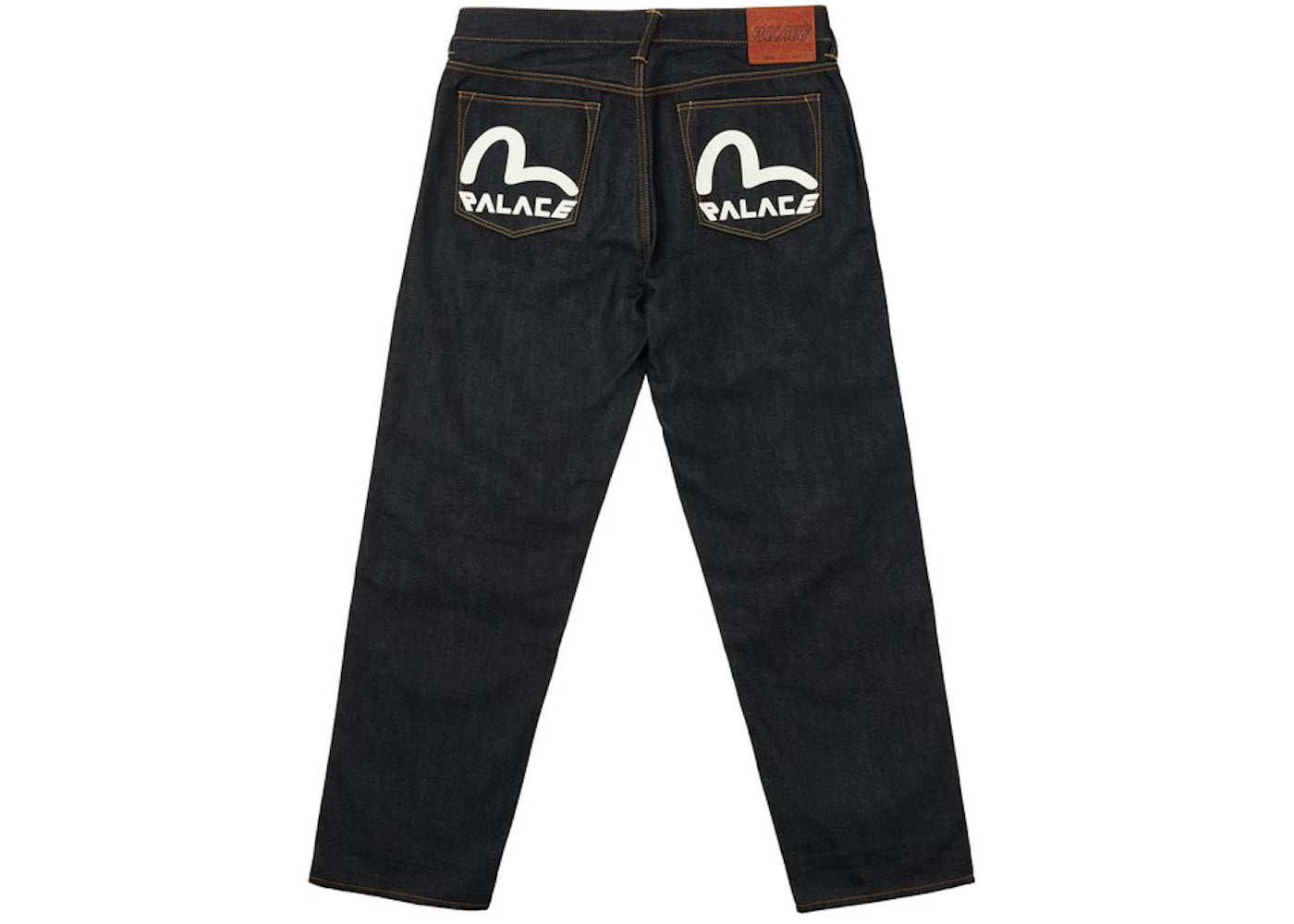 Palace x Evisu 2008 Classic Seagull Denim Jeans Indigo Raw