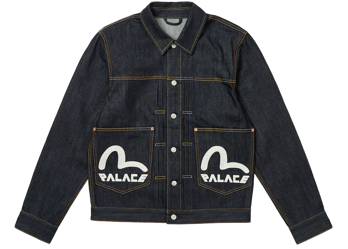 Palace x Evisu Dice Denim Jacket Raw
