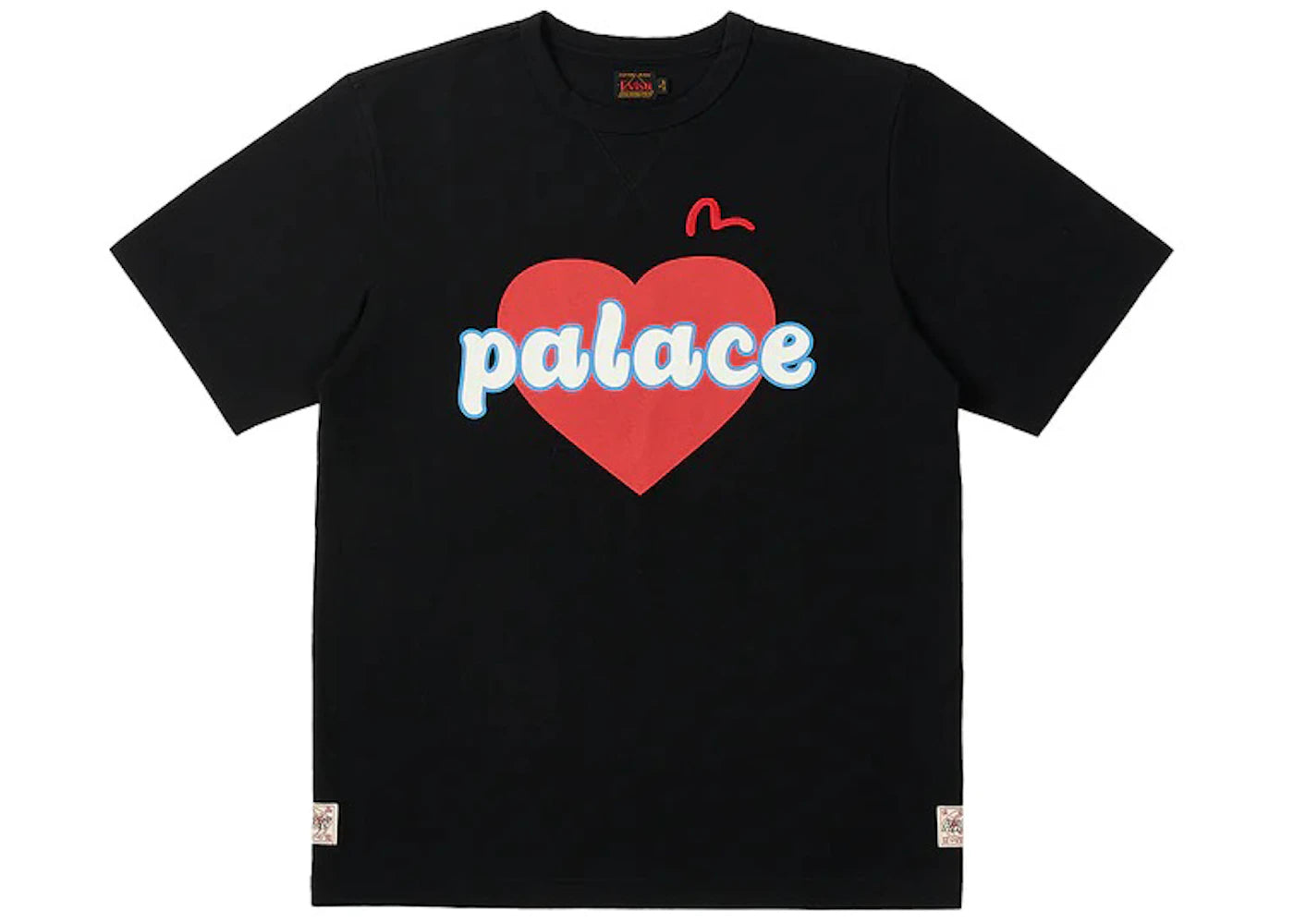 Palace x Evisu Heart T-shirt Black