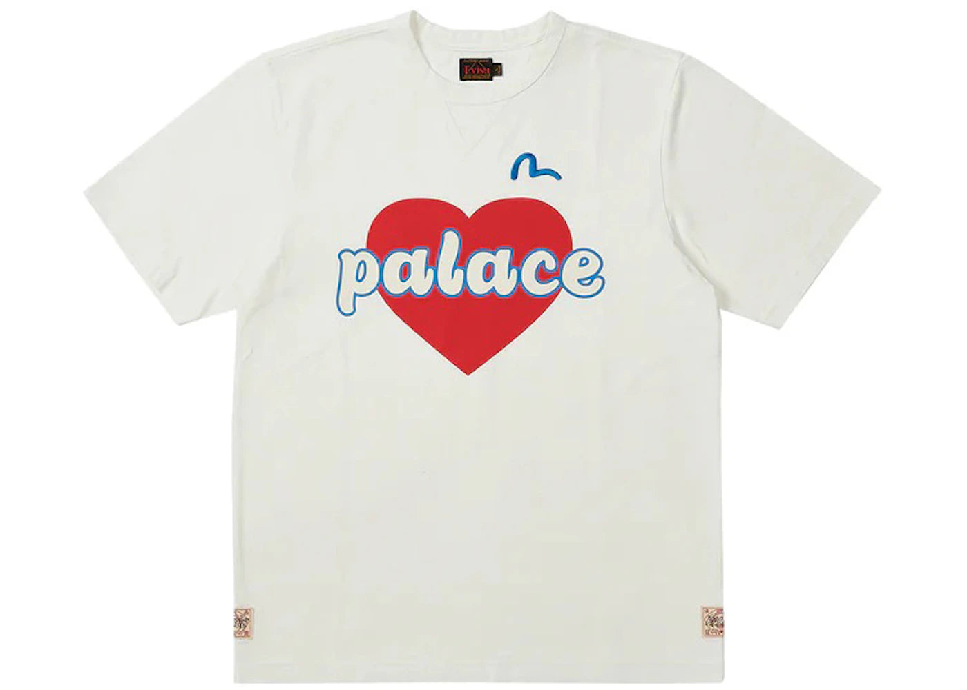 Palace x Evisu Heart T-shirt White