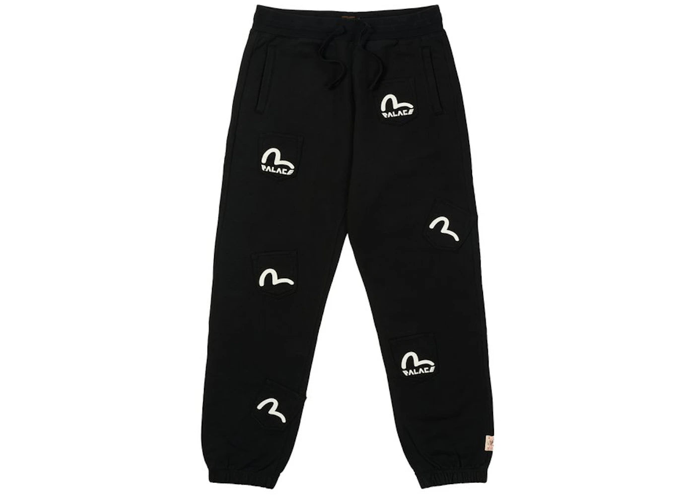 Palace x Evisu Multi Pocket Joggers Black