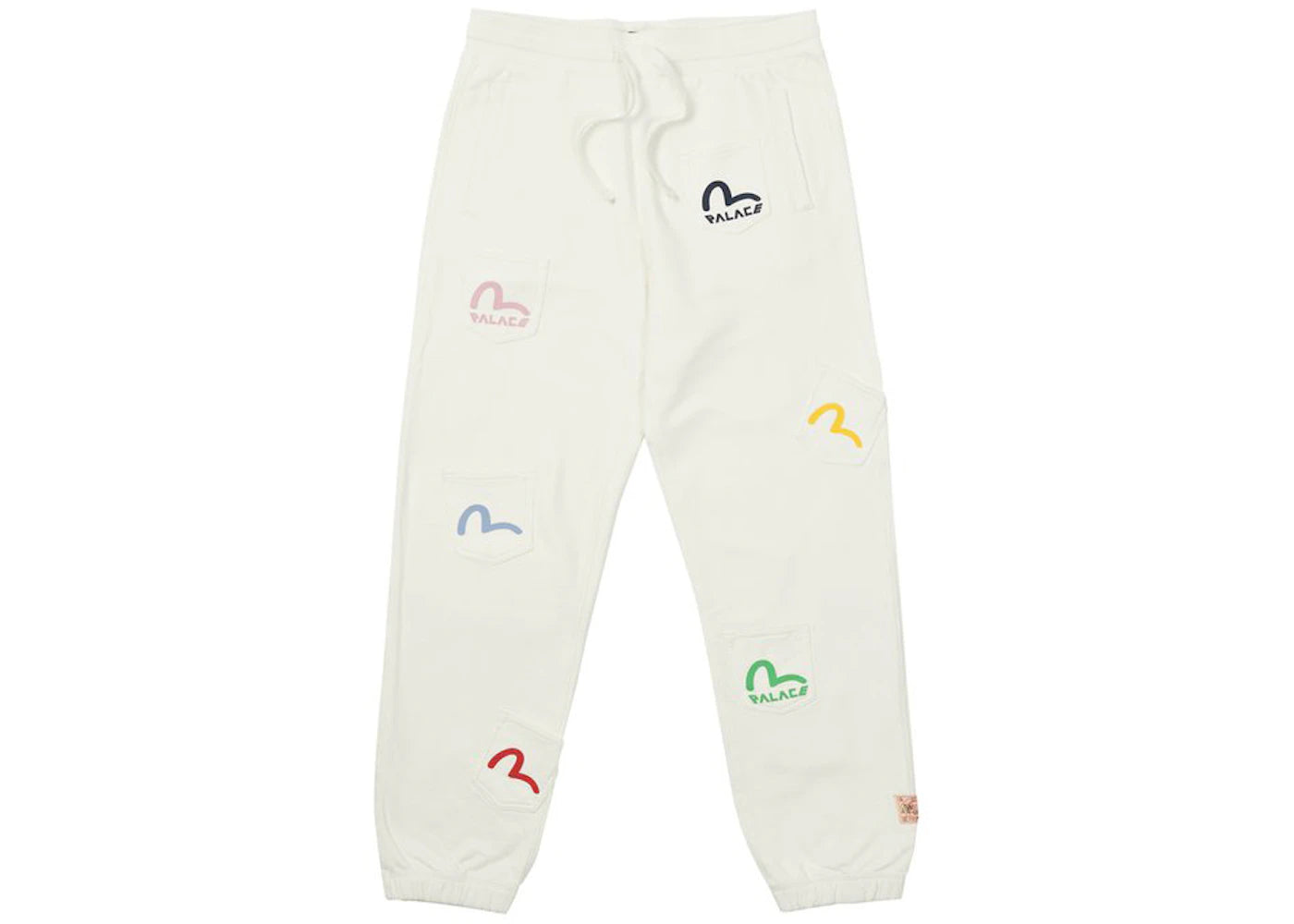 Palace x Evisu Multi Pocket Joggers Egret