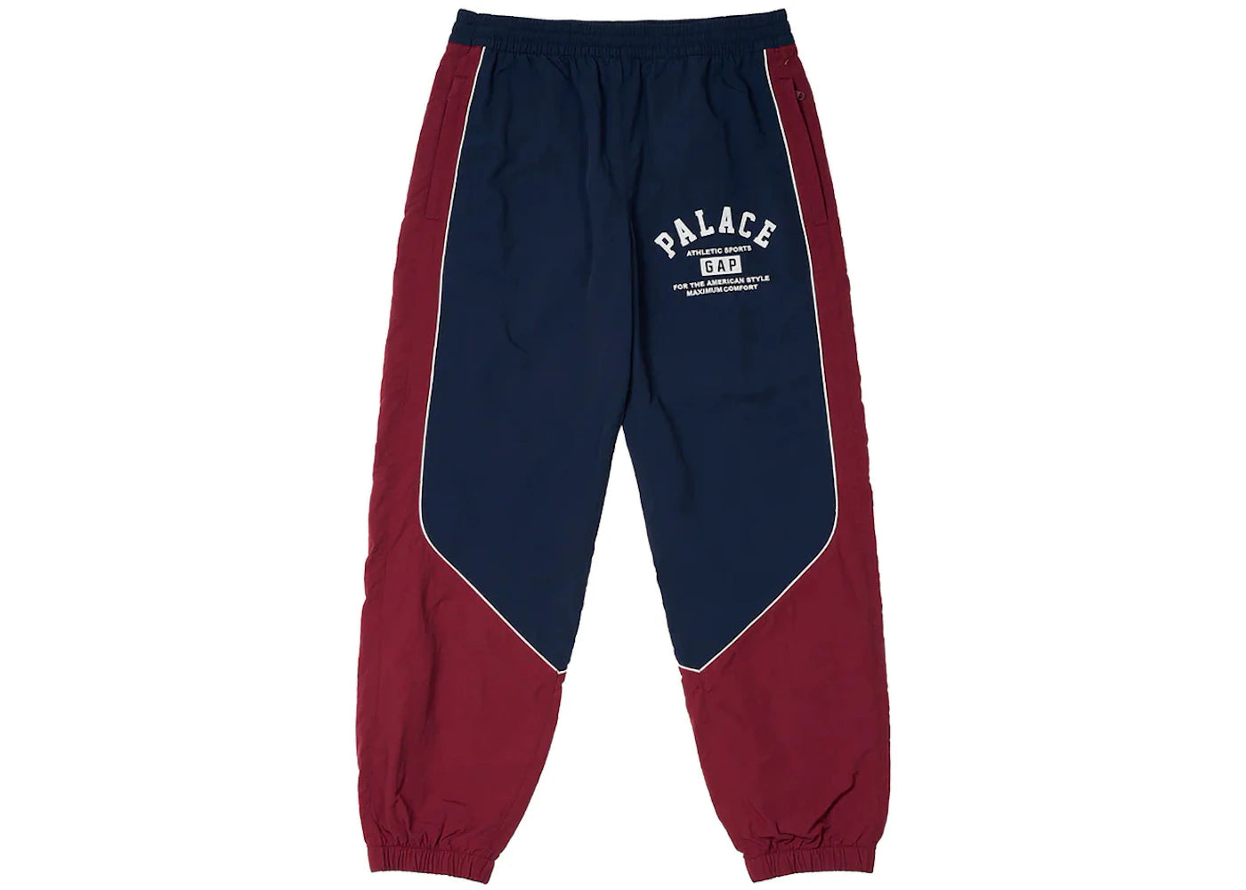 Palace x Gap Nylon Track Bottom Navy/Red