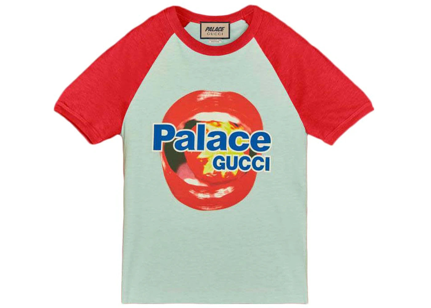 Palace x Gucci Printed Cotton Jersey T-shirt White