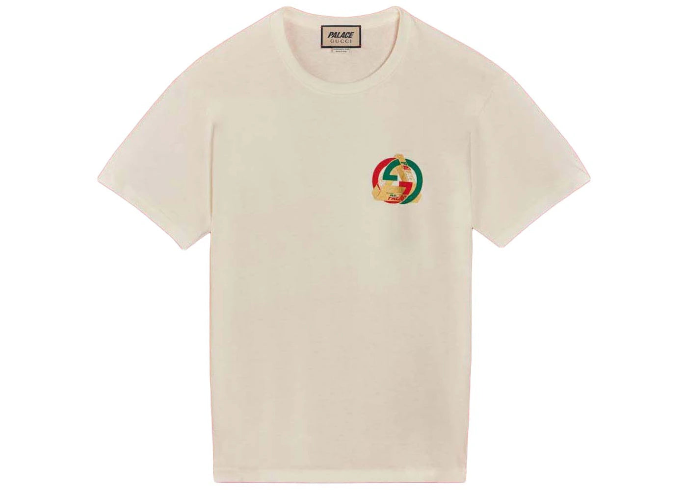 Palace x Gucci Printed Heavy Cotton Jersey T-shirt White