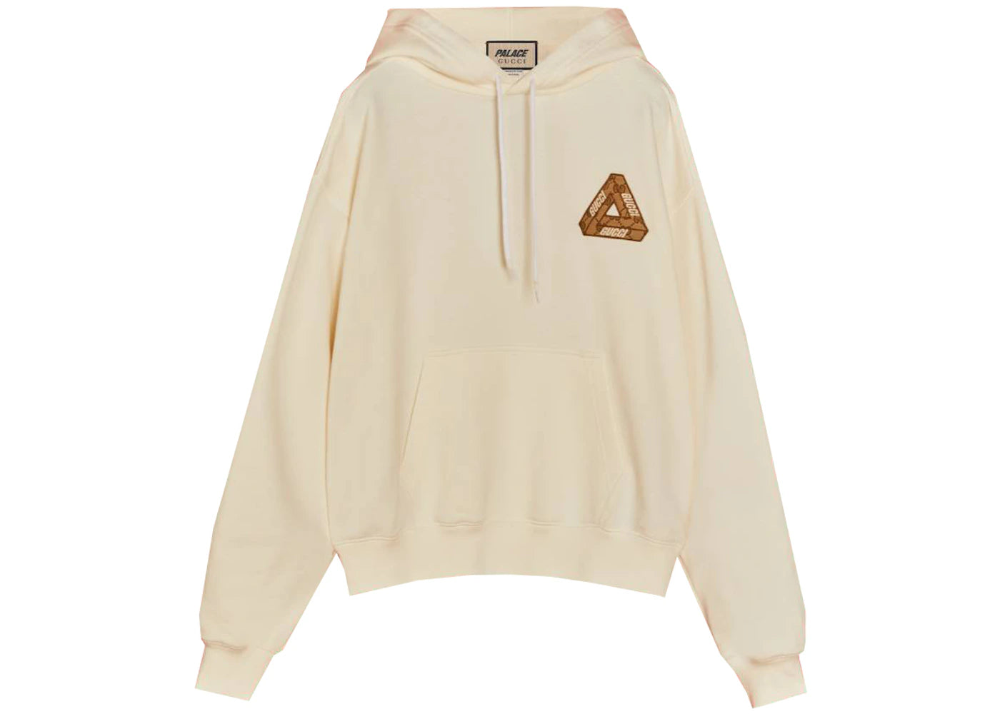Palace x Gucci Tri-Ferg GG Patch Hoodie Ivory
