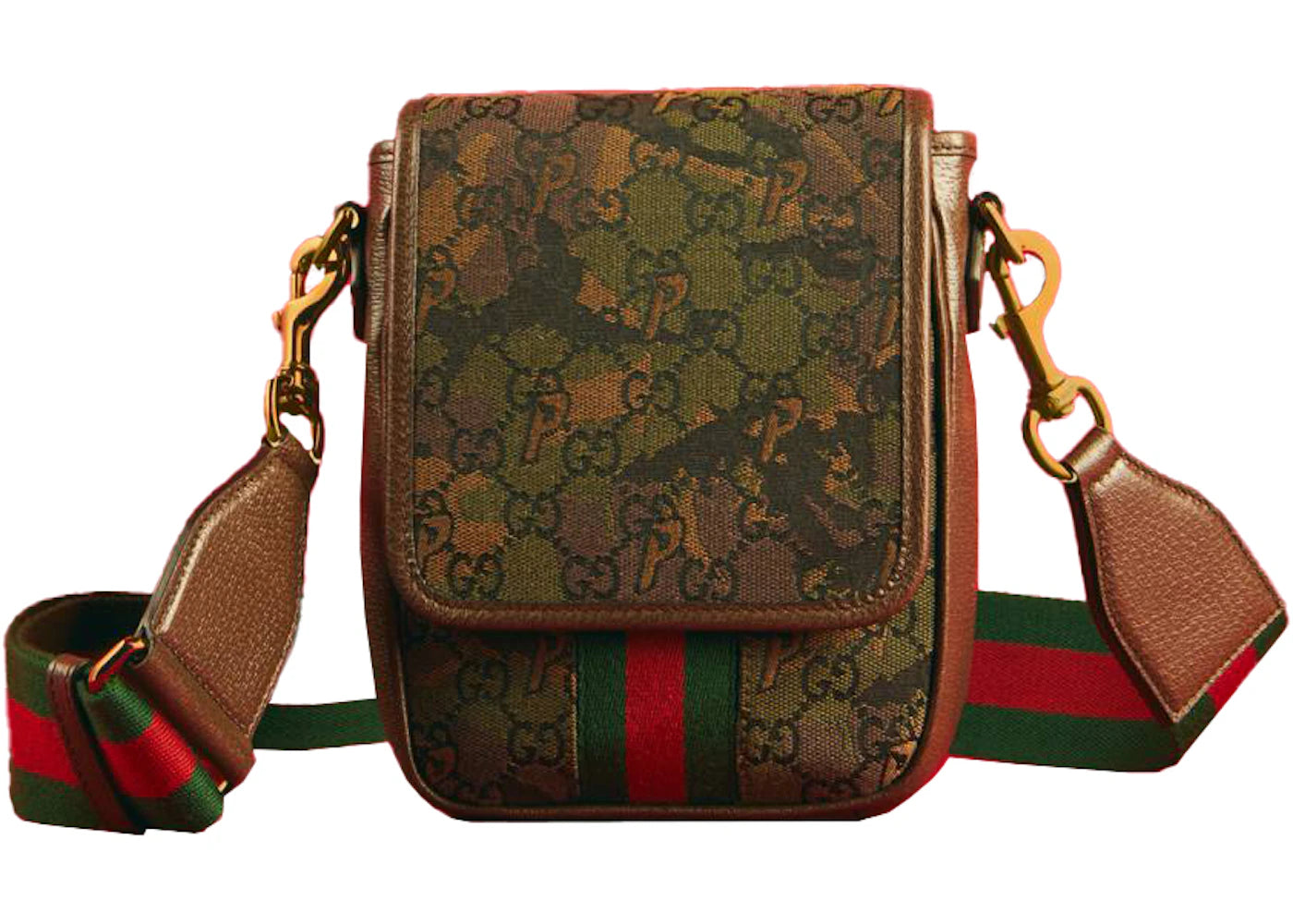 Palace x Gucci Web Canvas GG-P Messenger Bag Camouflage