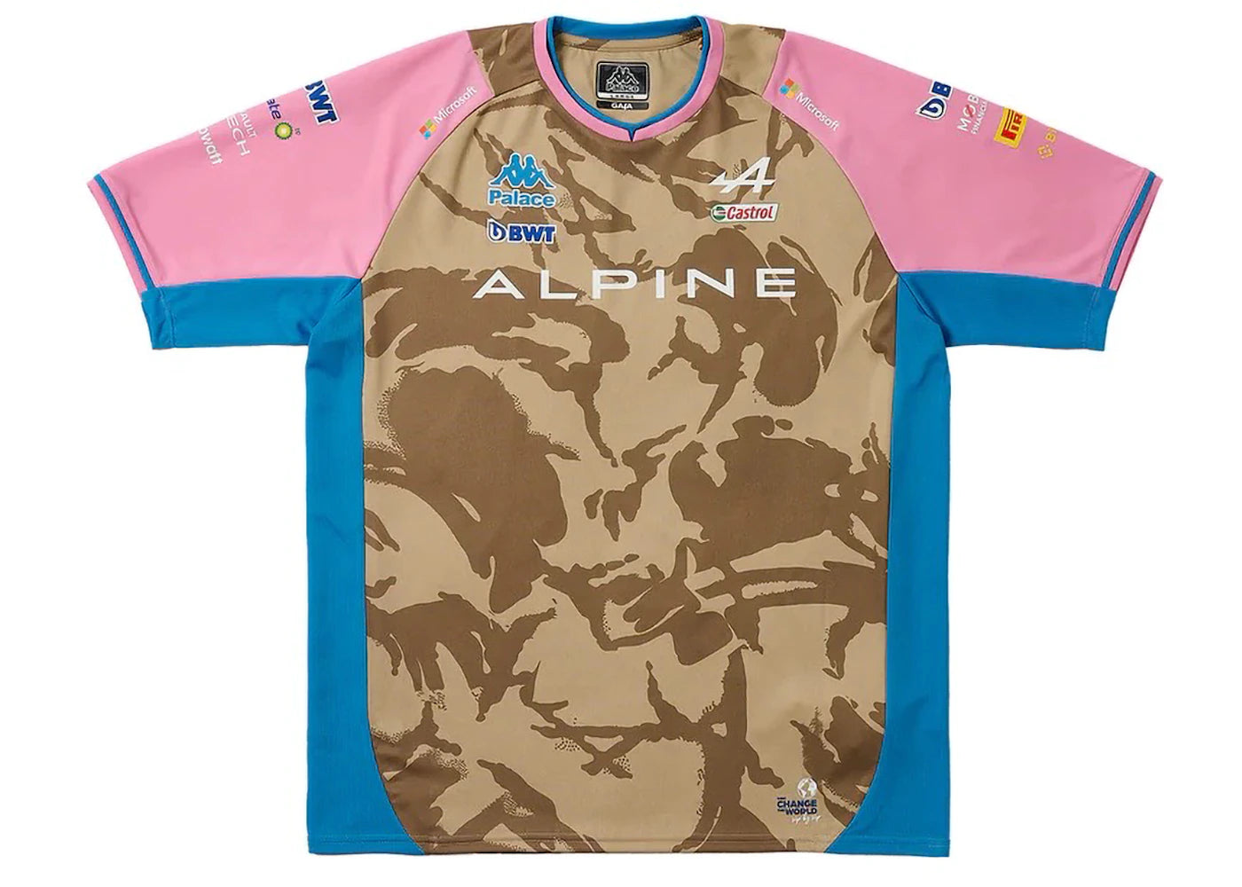 Palace x Kappa For Alpine Driver Jersey Desert Camo