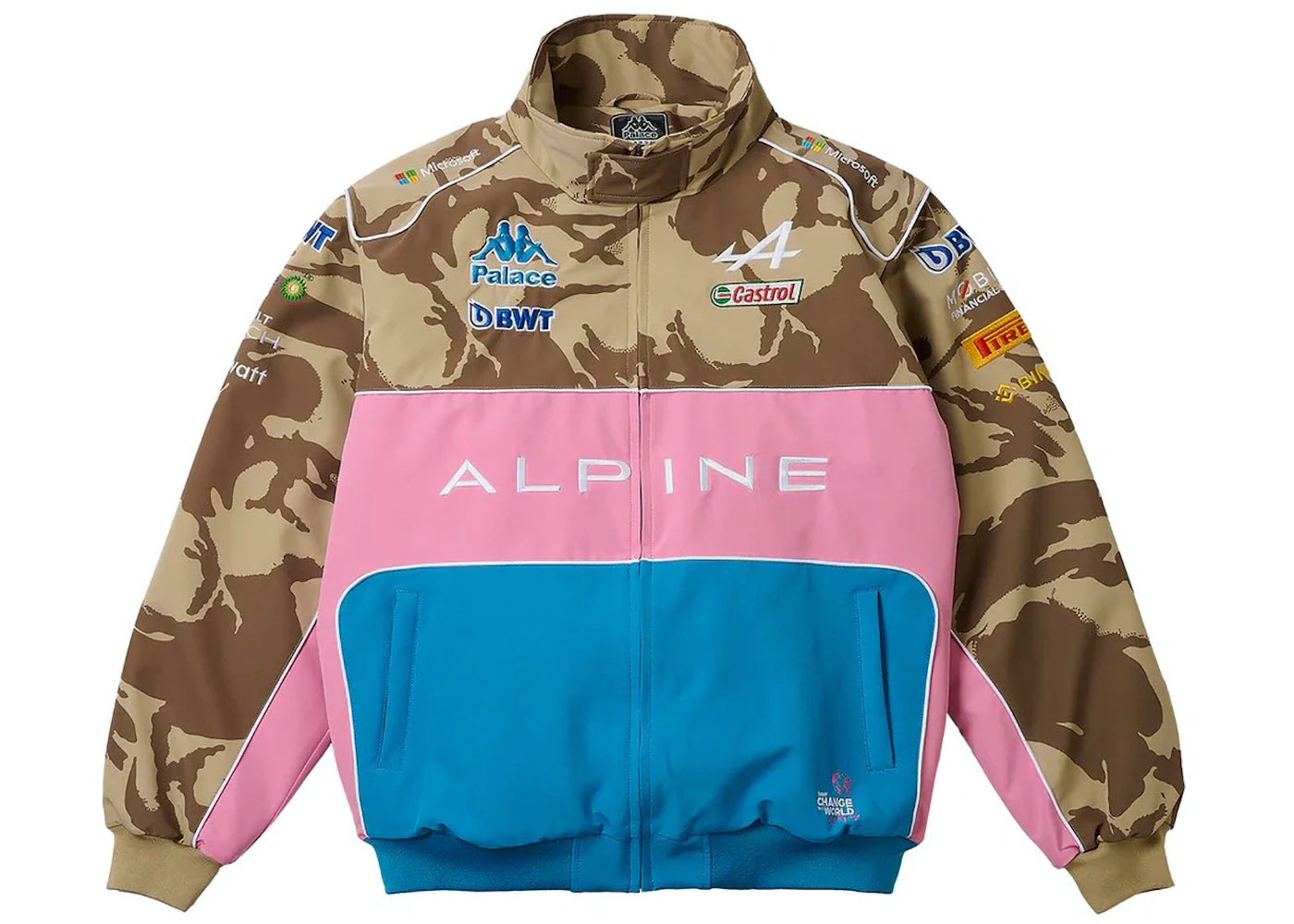 Palace x Kappa For Alpine Pit Jacket Desert Camo